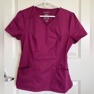 Jaanuu Classics Collection Mock Wrap Neck Top